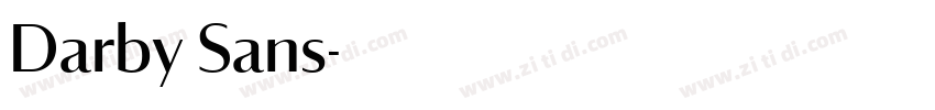 Darby Sans字体转换